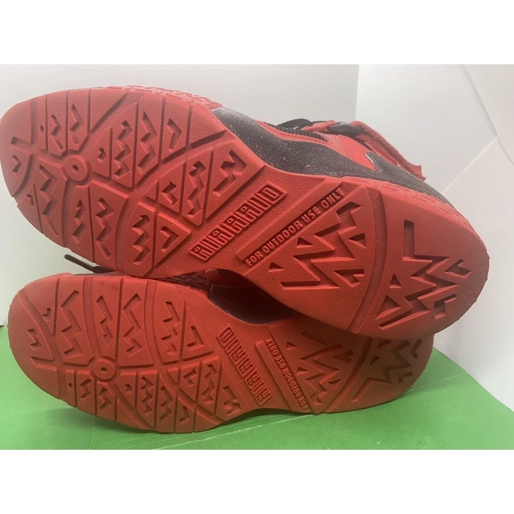 Nike Air Raid University Red Black 642330-600 Bred Mens Size 10.5 High Top